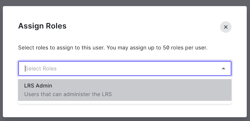 Assign role choose role